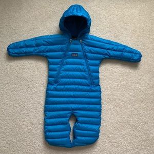 Patagonia down bunting snowsuit 6 Months Blue